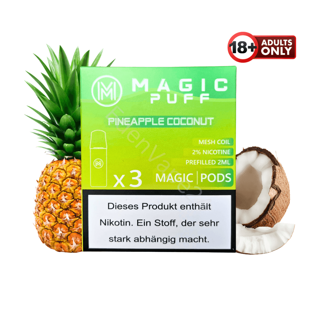 Magic Puff Pods - Pineapple Coconut - EdenVape24